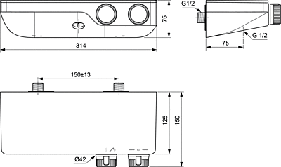 Ceratherm S200 A7329AA термостатен смесител за душ